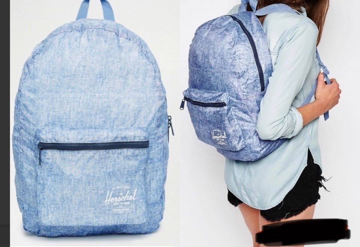 新品、未使用★ Herschel Supply Co 'Packable' バックパック　コンパクト　パッカブル　リュック