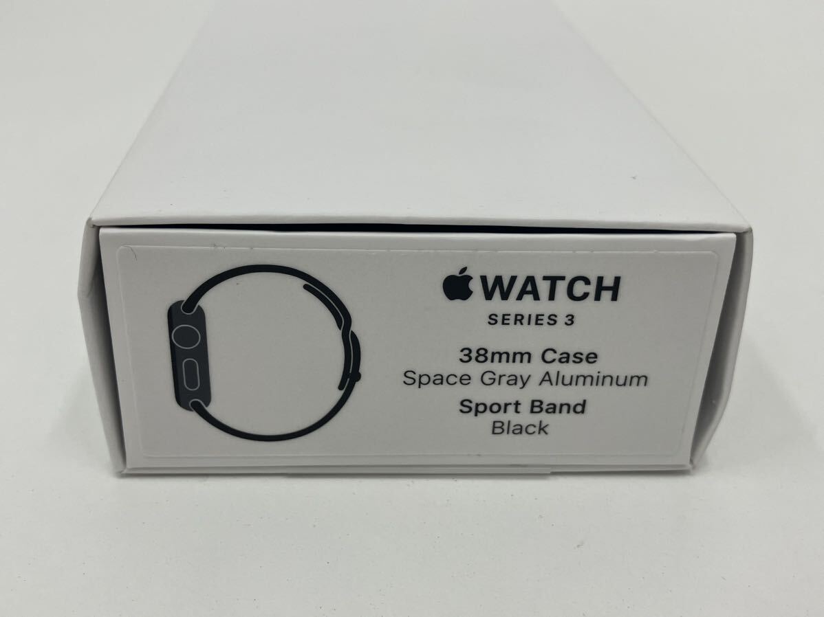 H4-031 アップルウォッチ Apple Watch Series 3 【GPSモデル】 38mm MTF02J/A スペースグレイアルミニウム A1858 ペアリング確認済みの画像7