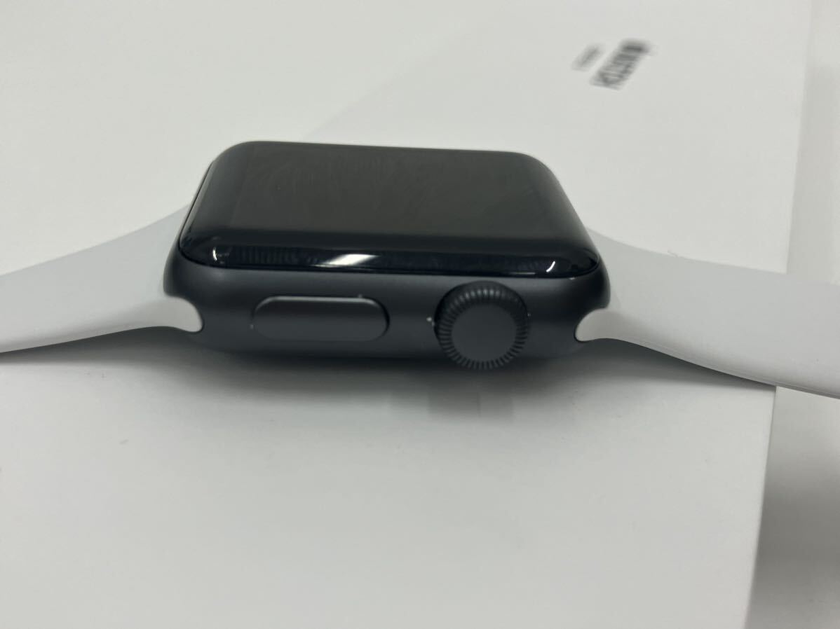 H4-031 アップルウォッチ Apple Watch Series 3 【GPSモデル】 38mm MTF02J/A スペースグレイアルミニウム A1858 ペアリング確認済みの画像10