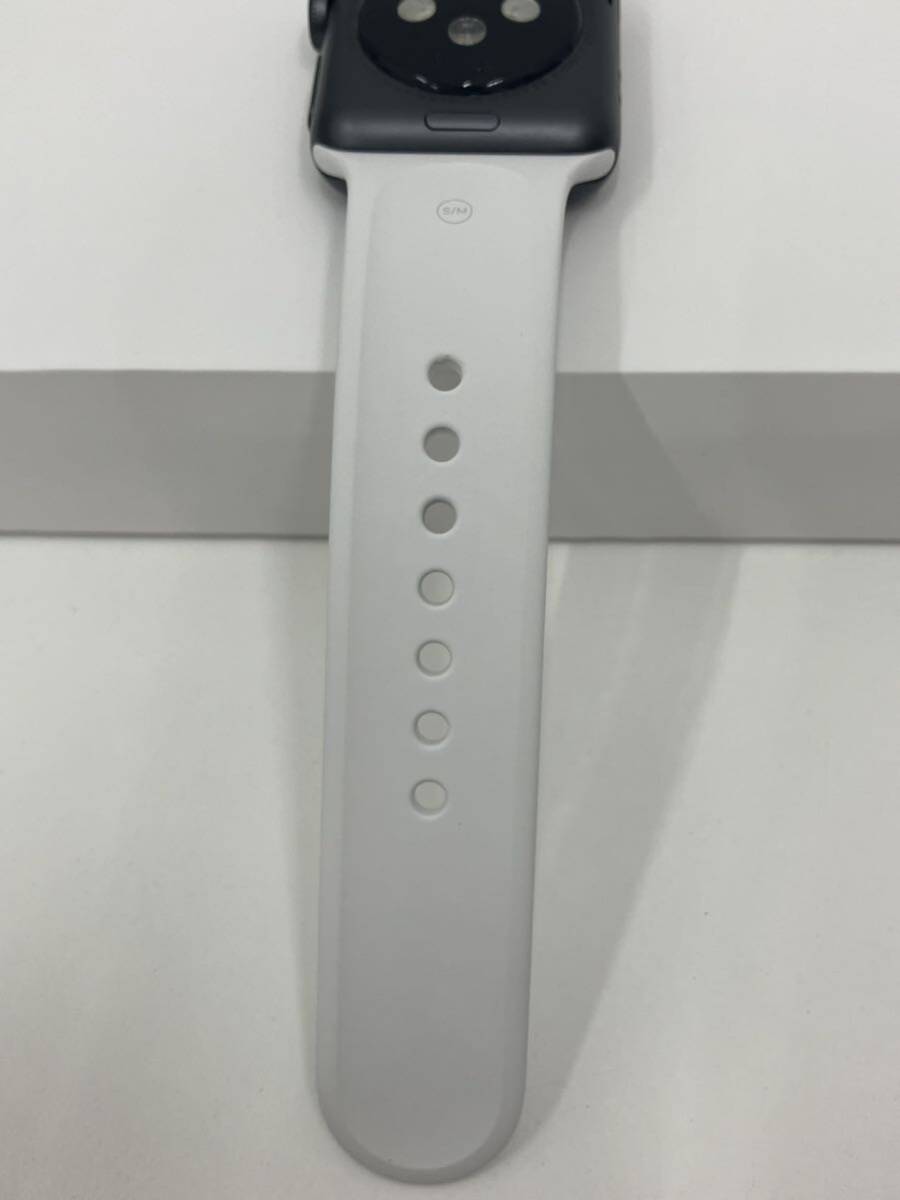 H4-031 アップルウォッチ Apple Watch Series 3 【GPSモデル】 38mm MTF02J/A スペースグレイアルミニウム A1858 ペアリング確認済みの画像6