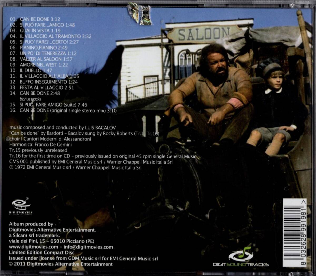 【CD】ルイス・バカロフ「SI PUO' FARE...AMIGO」バッド・スペンサー/ジャック・パランス＊2011年発売・イタリア盤 ＊良品＊LUIS BACALOVの画像2