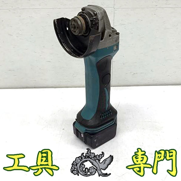 Q4577 送料無料！【中古品】14.4V ディスクグラインダ 100mm マキタ GA400D 電動 充電回数57回充電工具 研削_画像1