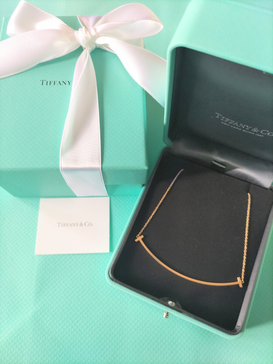 GWお値下げ 【美品】ティファニーTスマイルペンダントローズ GWお値下げ 【美品】ティファニーTスマイルペンダントローズ