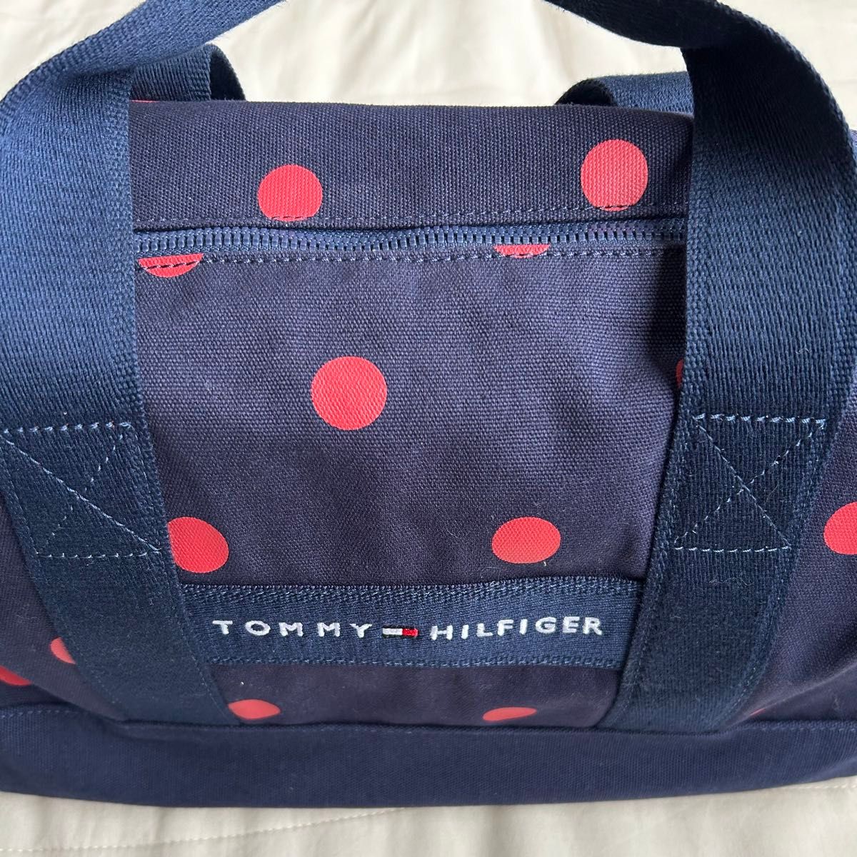 TOMMY HILFIGER トミーフィルフィガー　ボストンバッグ　ミニボストンバッグ　ドット柄