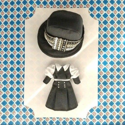 1/6サイズ アウトフィット ドール服 ドール用  人形用服 of 22cmサイズ モノトーン　オフ 白　黒　ブラック
