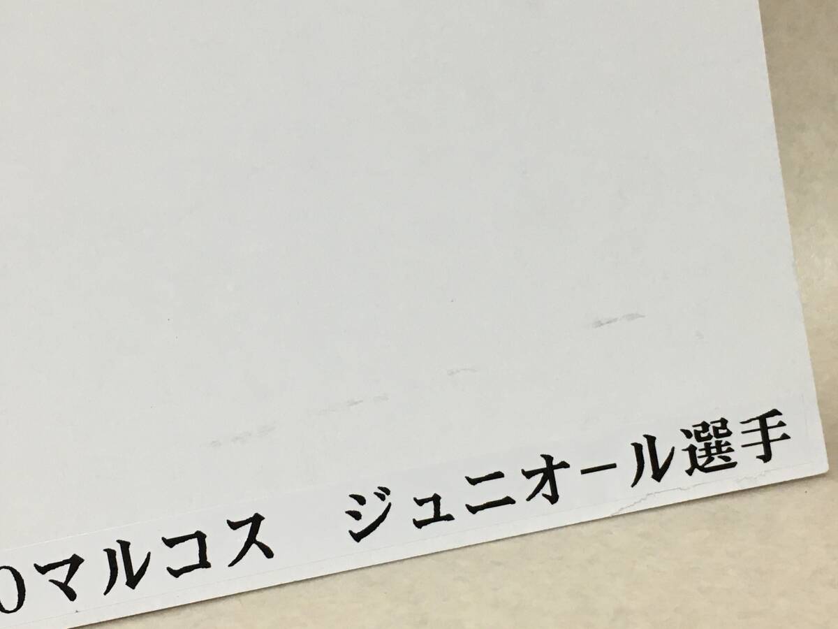 【B820‐3】横浜F・マリノス サッカー Jリーグ 選手 マルコス・ジュニオール サイン No.10 色紙 肉筆 直筆 の画像7