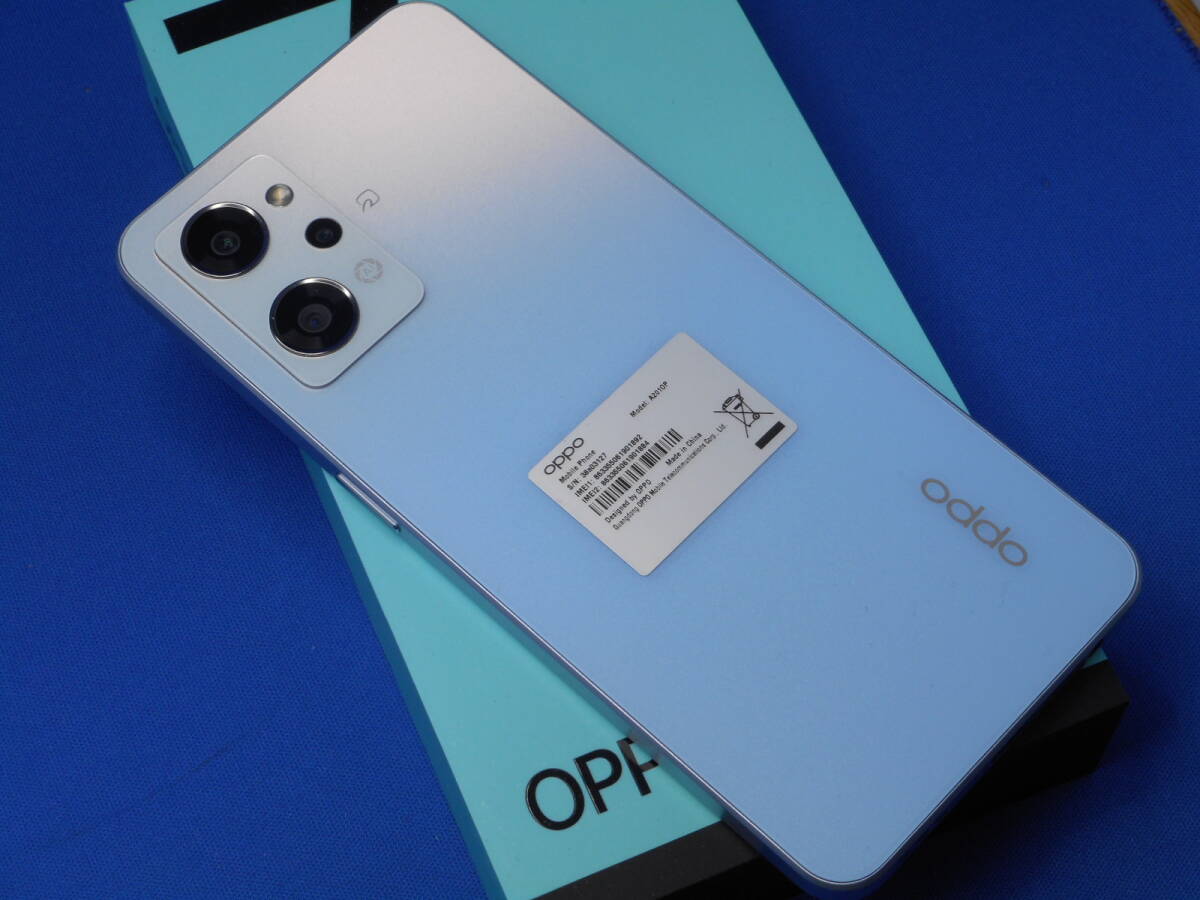 OPPO オッポ Reno7 A 6GB/128GB 6.4インチ ドリームブルー ワイモバイル版 中古品 Reno7Aの画像3