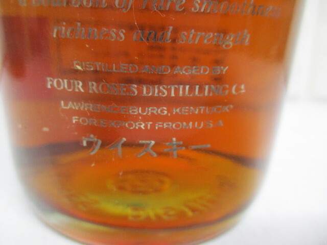 P45/古酒 未開栓 Four Roses（フォアローゼズ）スーパー プレミアム 43% 750ml の画像4