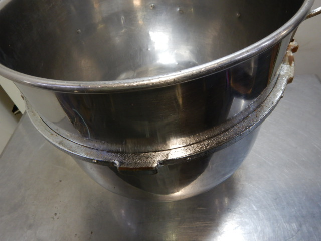 4 Kanto mixing machine can to- business use 30 mixer for parts bowl ball 30 coat inside diameter φ360 outer diameter W383H370mm 5.83kg bottom dent 