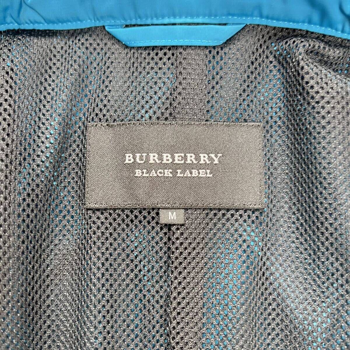  превосходный товар * Burberry Black Label горная парка BURBERRY BLACK LABEL жакет 2way нашивка Logo plate проверка водоотталкивающий 