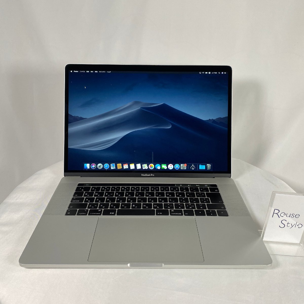 ★１円スタートお得！★MacBook Pro (15-inch, 2018) Apple 16GB 512GB シルバー アップル 充放電回数 479回【中古】JISキーボード 訳ありの画像1