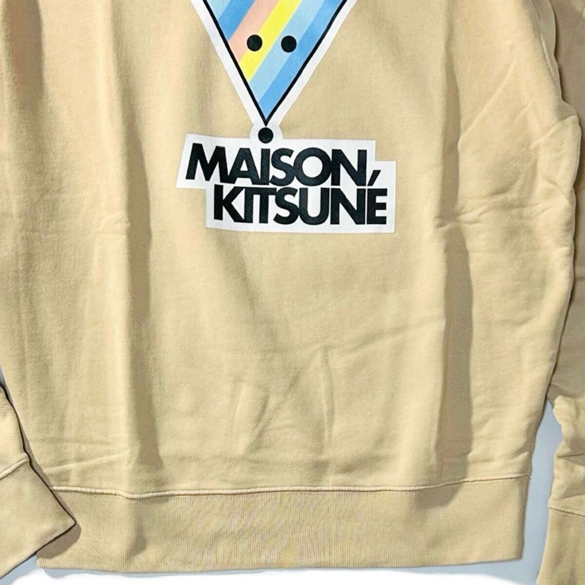 【MAISON KITSUNE】RAINBOW TRIANGLE FOX COTTON SWEATSHIRT 定価2.9万 メゾンキツネ トライアングルフォックス プルオーバースウェットの画像6