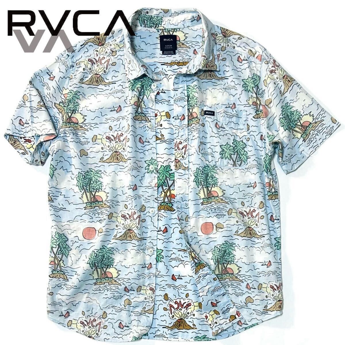 【RVCA】Tristan Ceddia Short Sleeves Shirt RVCAルーカ 総柄 半袖シャツ レーヨン混紡 アロハ オープンカラーシャツ ロンハーマン取扱いの画像2