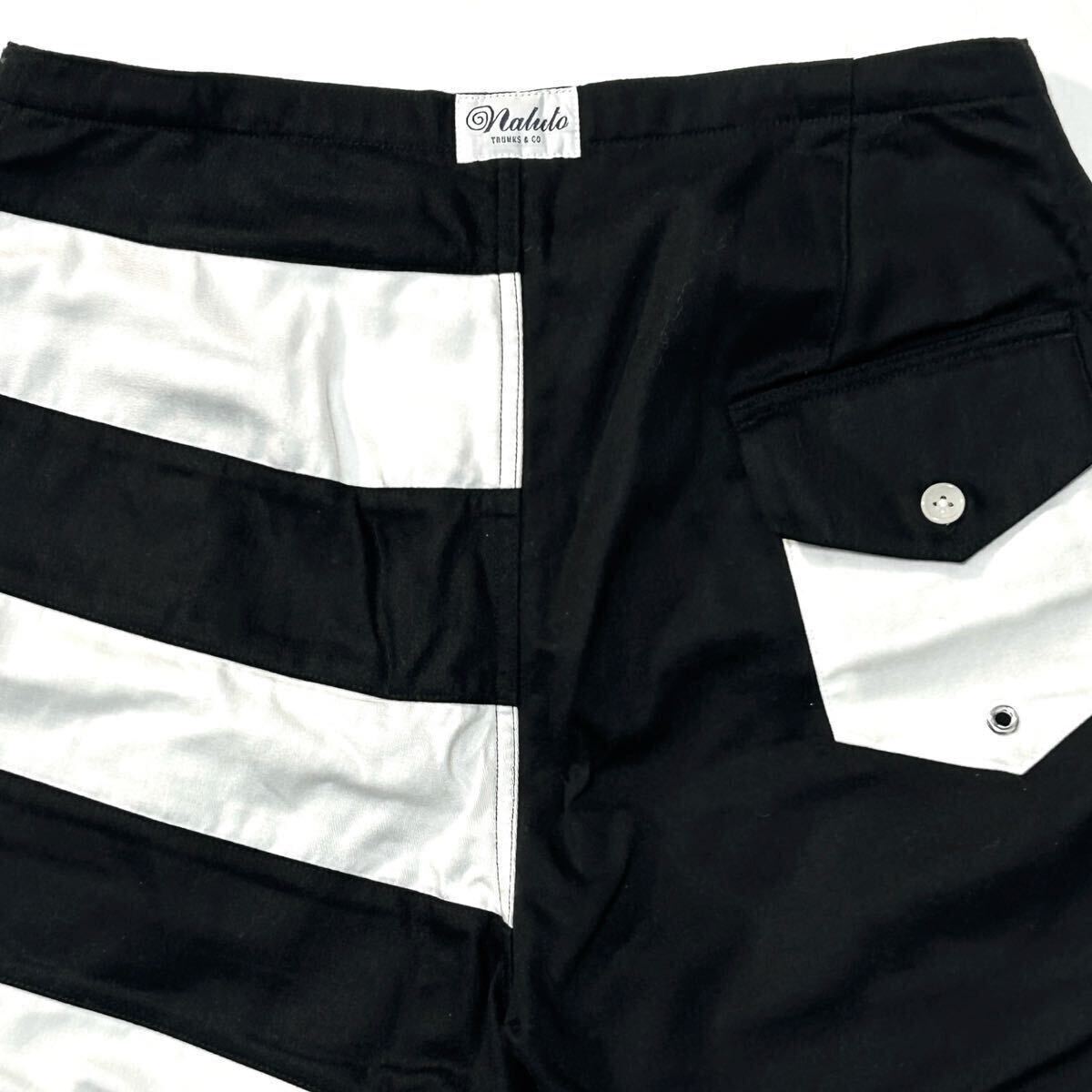 【NALUTO TRUNKS for Ron Herman】RHCロンハーマン ナルト別注 定価2.8万 panel border against ボーダー柄ショートパンツ ボードショーツの画像9