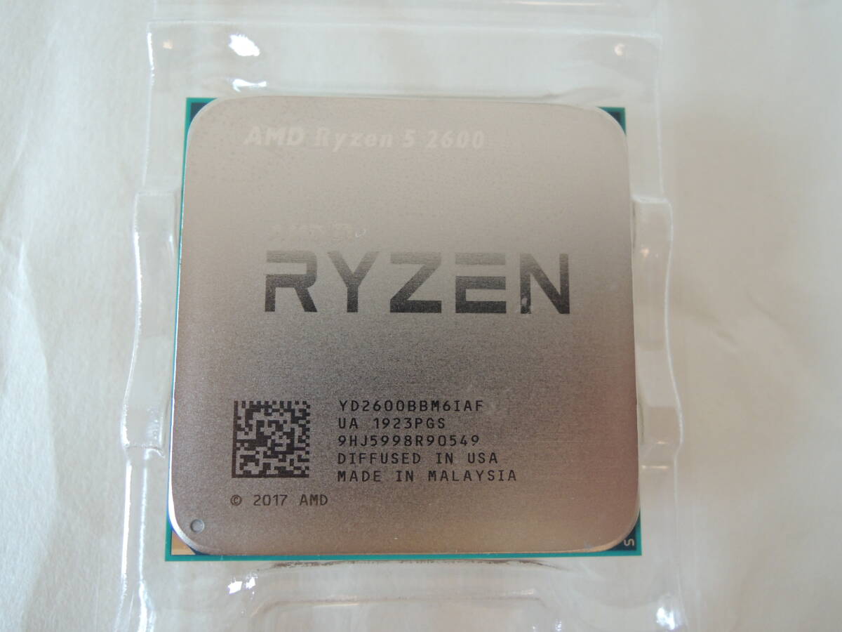 AMD Ryzen 5 2600 BOX（未使用クーラー・ステッカー付）の画像5