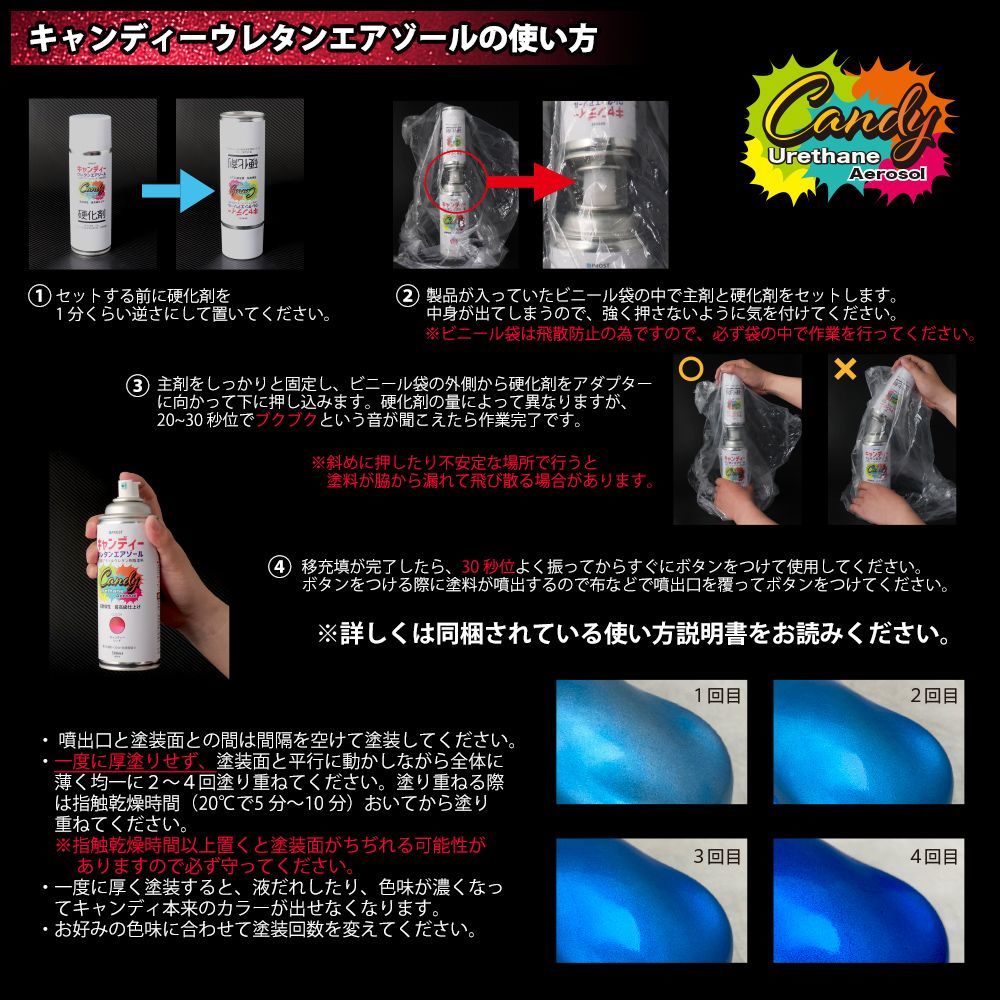 PROST candy - urethane air zo-ru on coating clear 300ml set / urethane paints 2 fluid candy - spray Z13