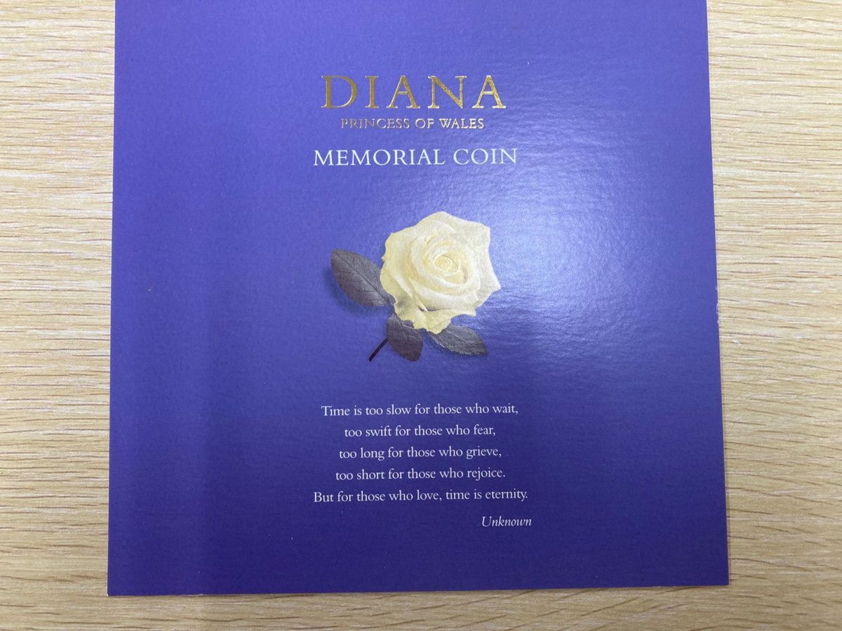 2枚　ダイアナ妃　追悼記念コイン未開封メモリアルコイン     2枚　