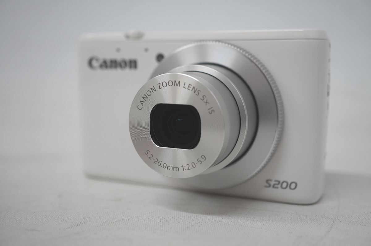 [4-51] 美品 Canon キャノン PowerShot S200 パワーショット PSS200 コンパクトデジタルカメラ 5.2-26.0mm 1:2.0-5.9 ホワイト 箱有 家電の画像7
