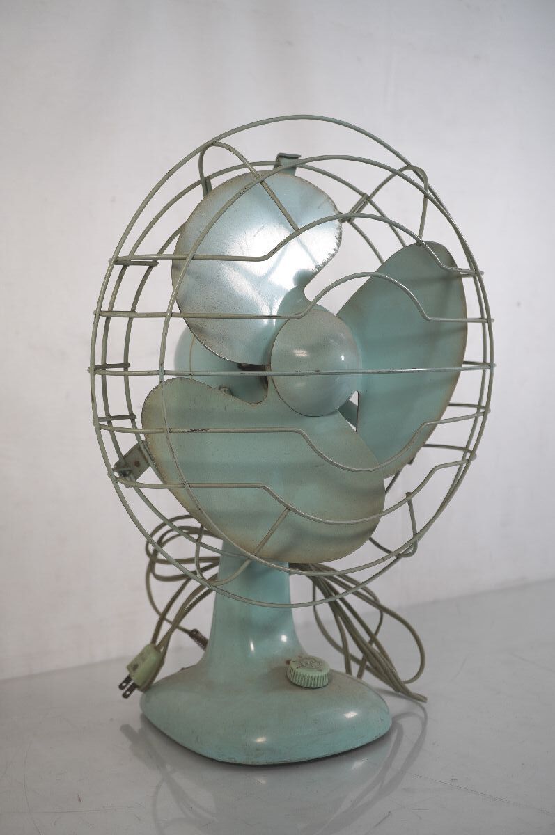 [4-48] National ナショナル 扇風機 H-1 3枚羽根 ELECTRIC FAN 松下電器 家電 昭和レトロ アンティーク Antique ヴィンテージ Vintageの画像2