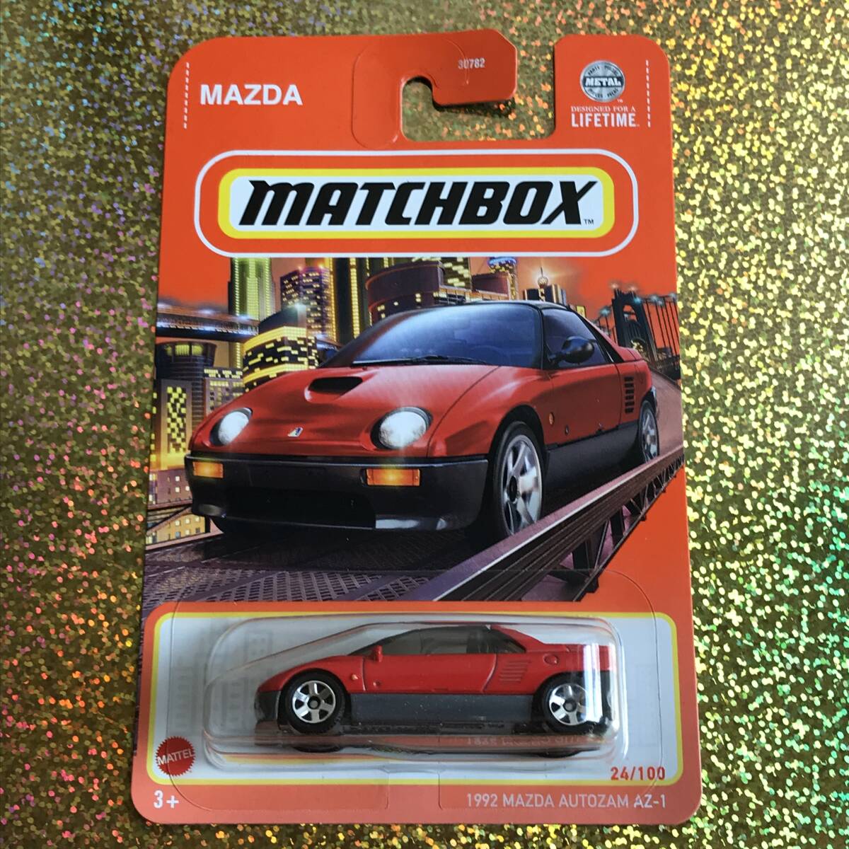 27, 1992 MAZDA AUTOZAM AZ-1, レッド, ブリスターパッケージ 【マッチボックス】の画像2