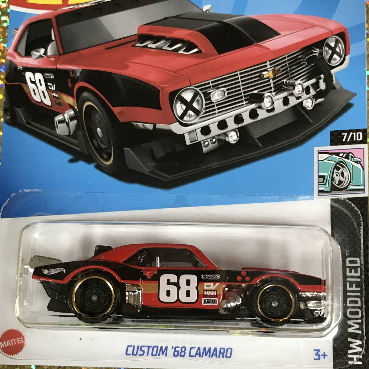 30-81R, CUSTOM '68 CAMARO, RED, 「速度」の2ND COLOR, 【ホットウィール】ベーシックカー_画像1