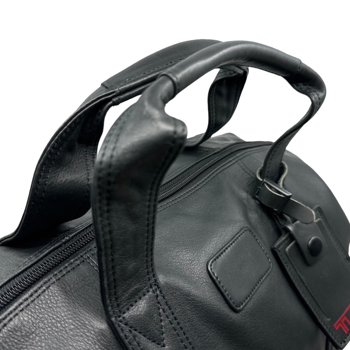  не использовался Tumi 2way кожа сумка "Boston bag" сумка "Boston bag" черный 24D30-B1