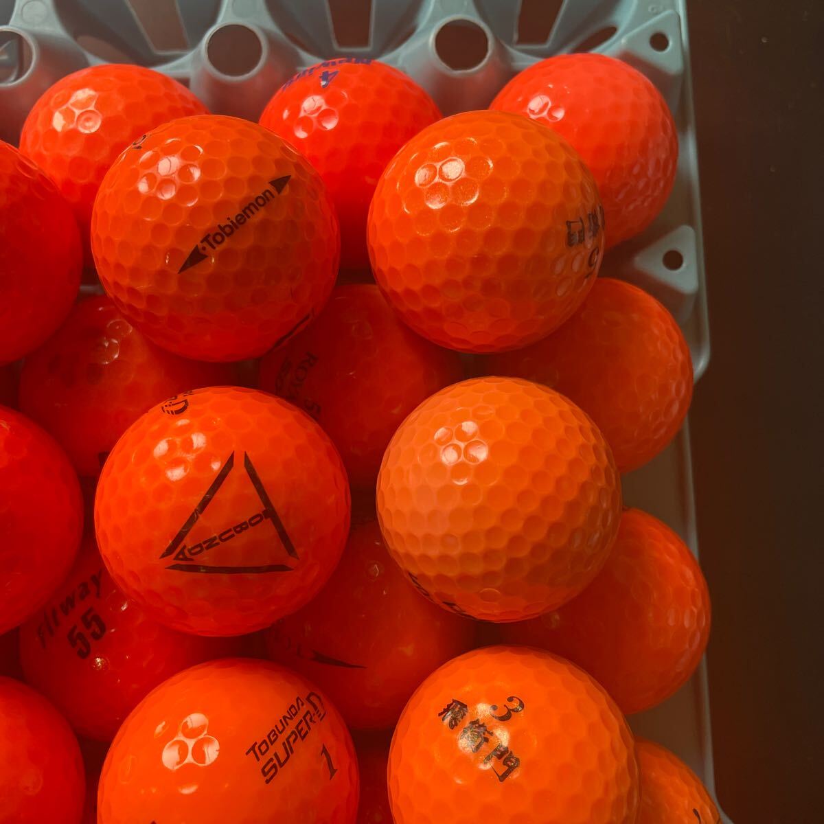 【送料無料】Y601 メーカー混合 A オレンジ 50球の画像4