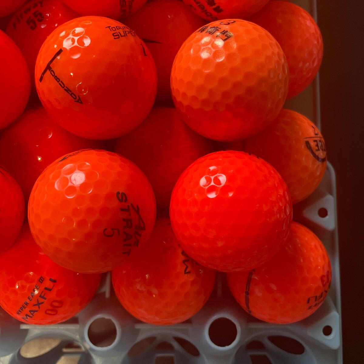 【送料無料】Y601 メーカー混合 A オレンジ 50球の画像6