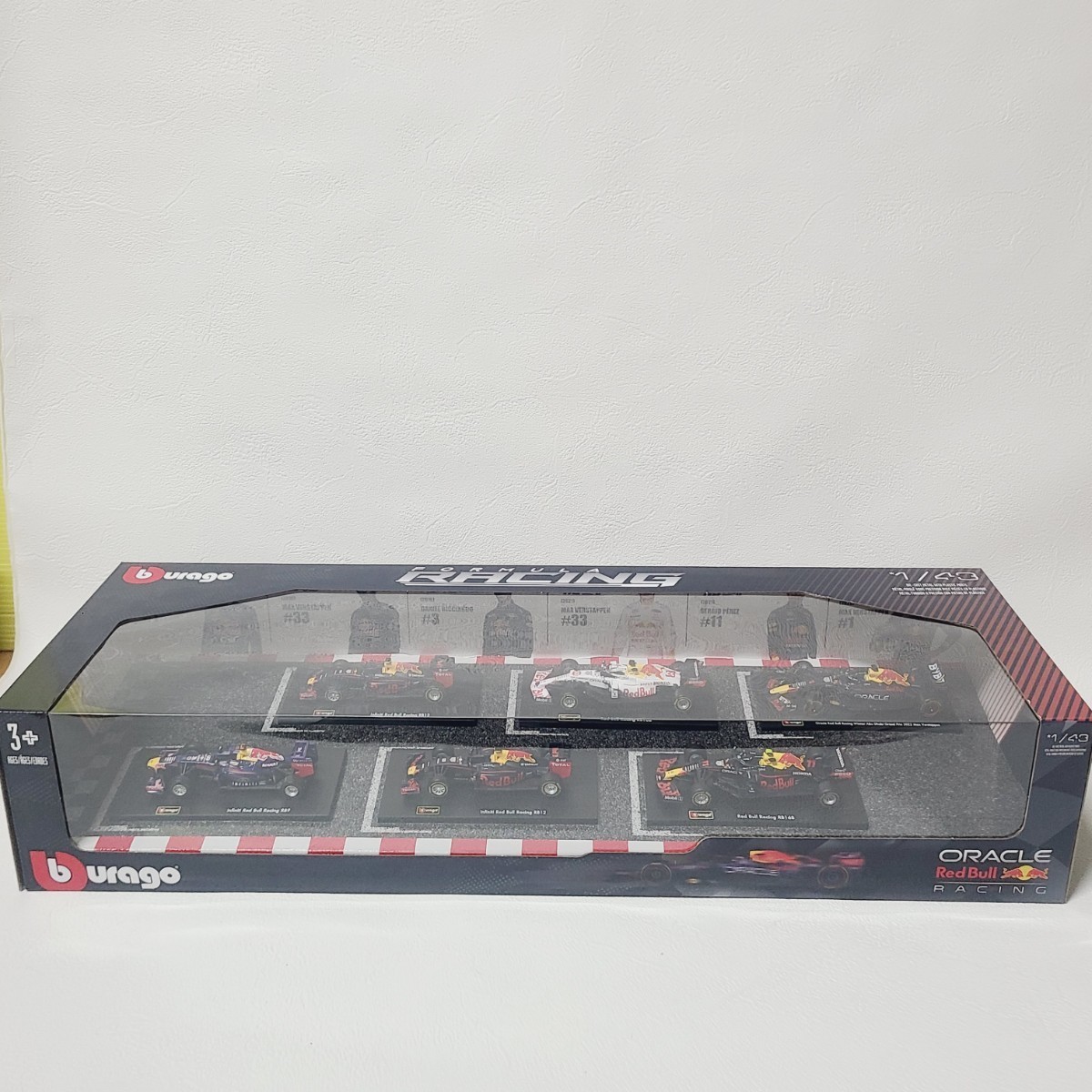 ** free shipping new goods burago BBurago 1/43 F1 Red Bull FORMULA RACING 1/43 RED BULL F1 6 pcs. set beteruferu start  pen **