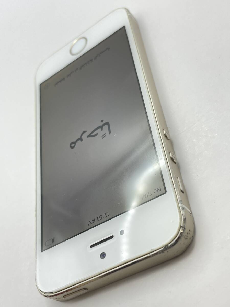 KT050829【爆速発送・土日発送可】iPhone 5s （A1453）ゴールド 16GB 利用制限◯ 1円スタート Apple アイフォン docomo auの画像3
