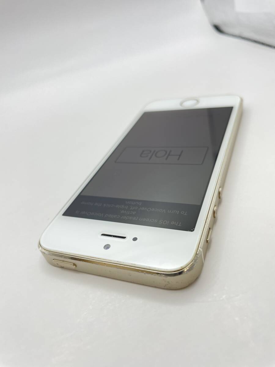 KT030755【爆速発送・土日発送可】iPhone 5s （A1453）ゴールド 利用制限 ◯ 1円スタート Apple アイフォン docomo の画像4