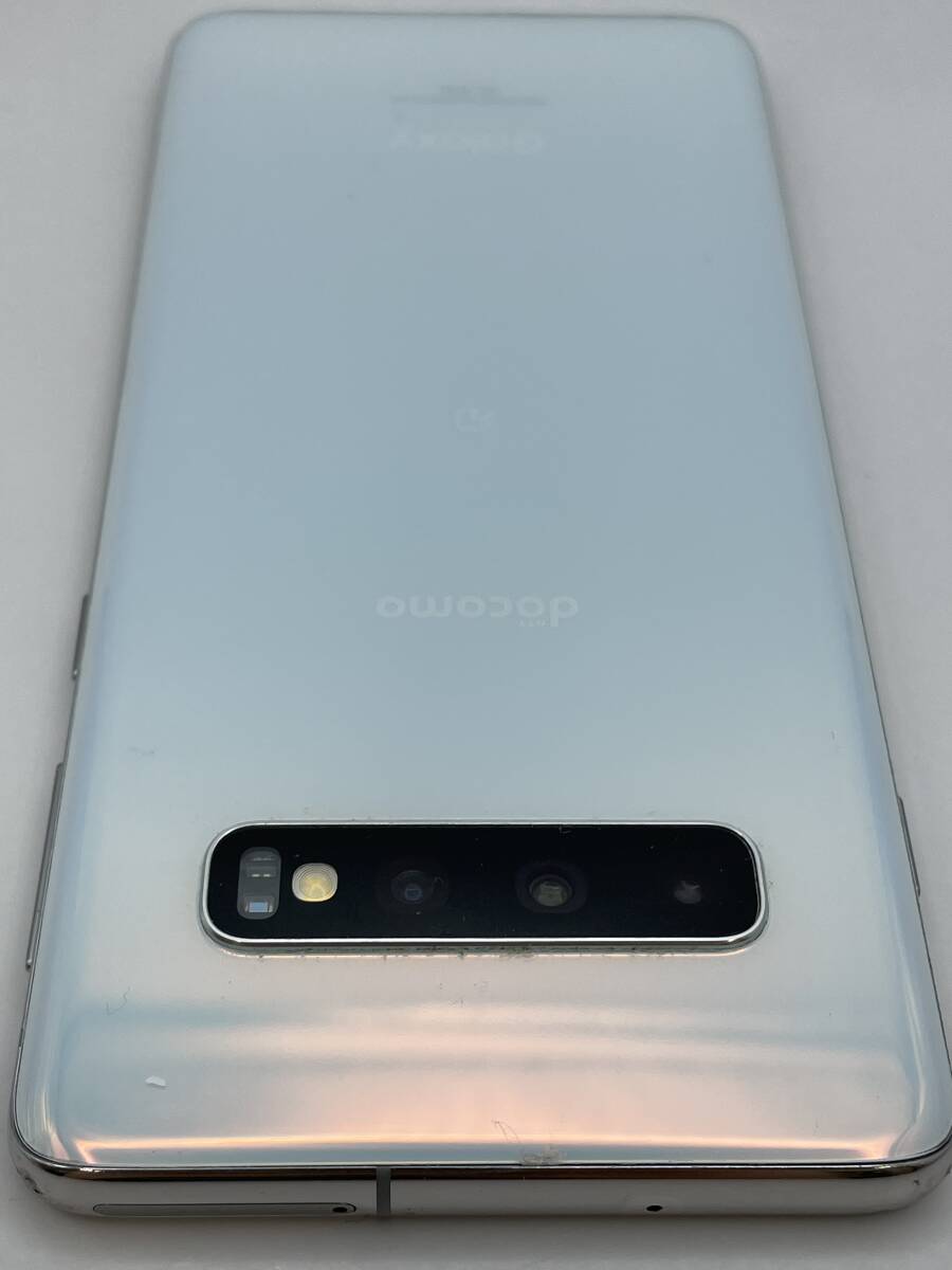 （D-1171)【爆速発送・土日発送可】 Galaxy S10 ホワイト 128GB 利用制限〇 1円スタート キャリア・docomo アンドロイド Androidの画像4