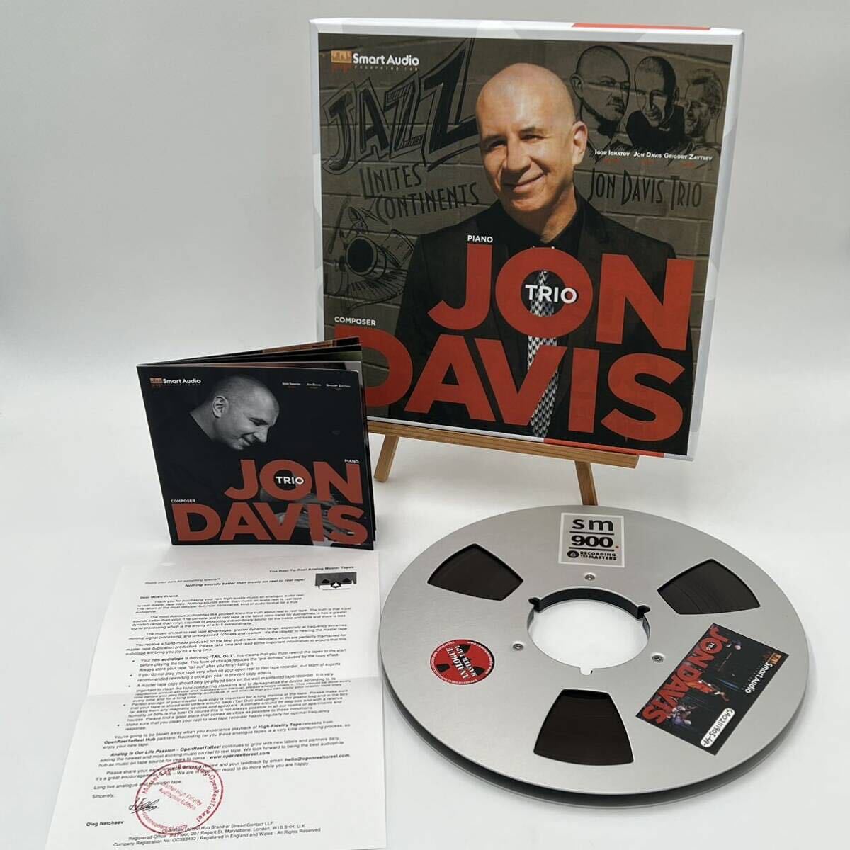 2tr38Jazz「Jon Davis Trio」10号オープンリール スタジオマスターテープSmart Audio新品_画像1