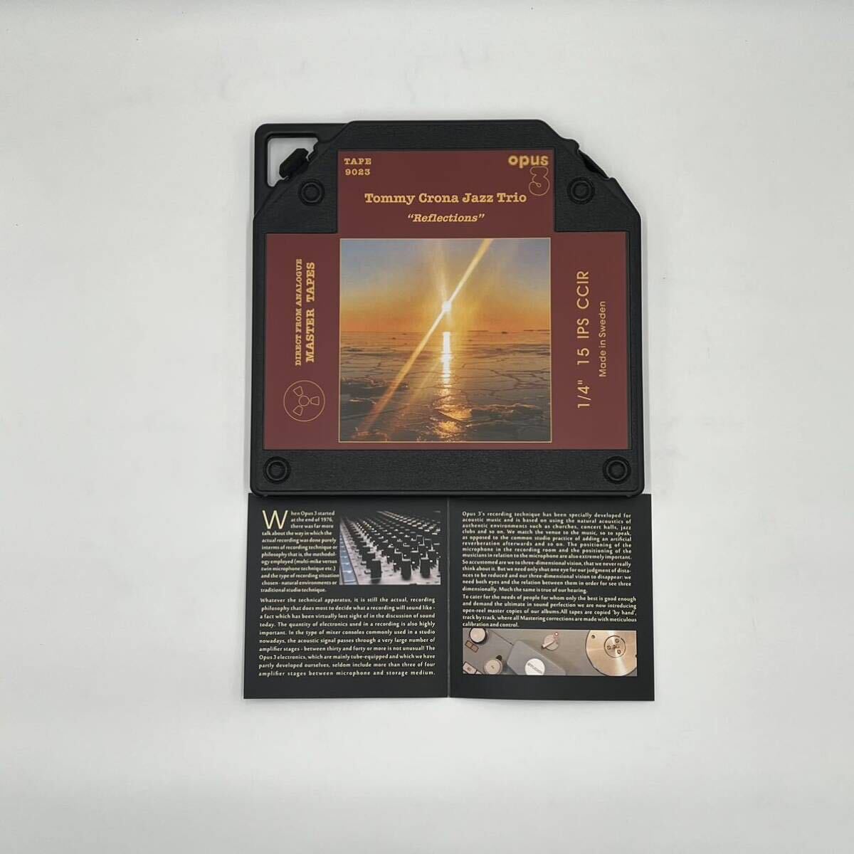2tr38cm Opus3 Tommy Crona Jazz Trio「reflections #1」10号オープンリール スタジオマスターテープ新品_画像6