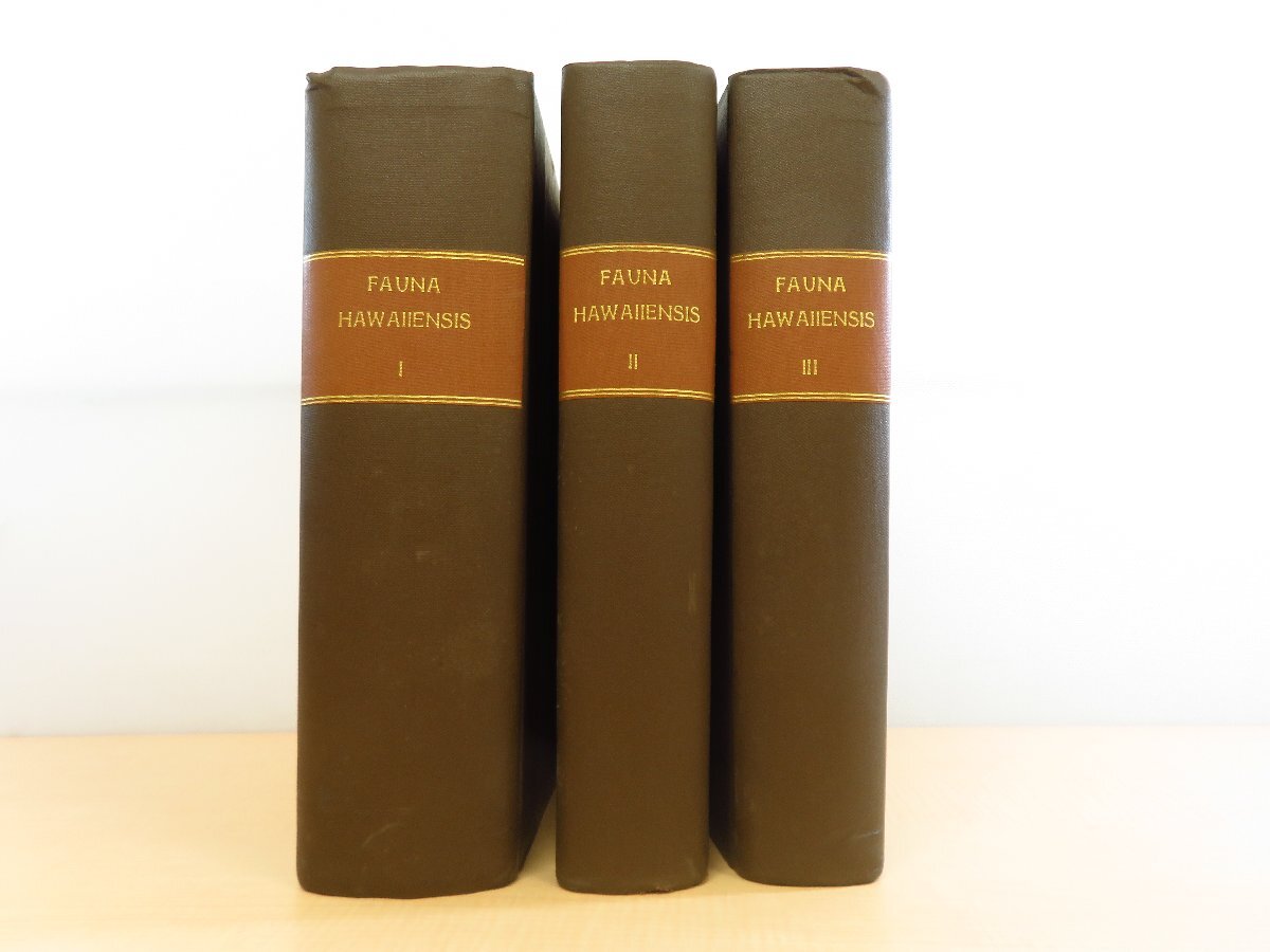ハワイ諸島博物学図譜『Fauna Hawaiiensis』(全3冊揃)1913年 ハワイ諸島博物学図譜『Fauna Hawaiiensis』(全3冊揃)1913年