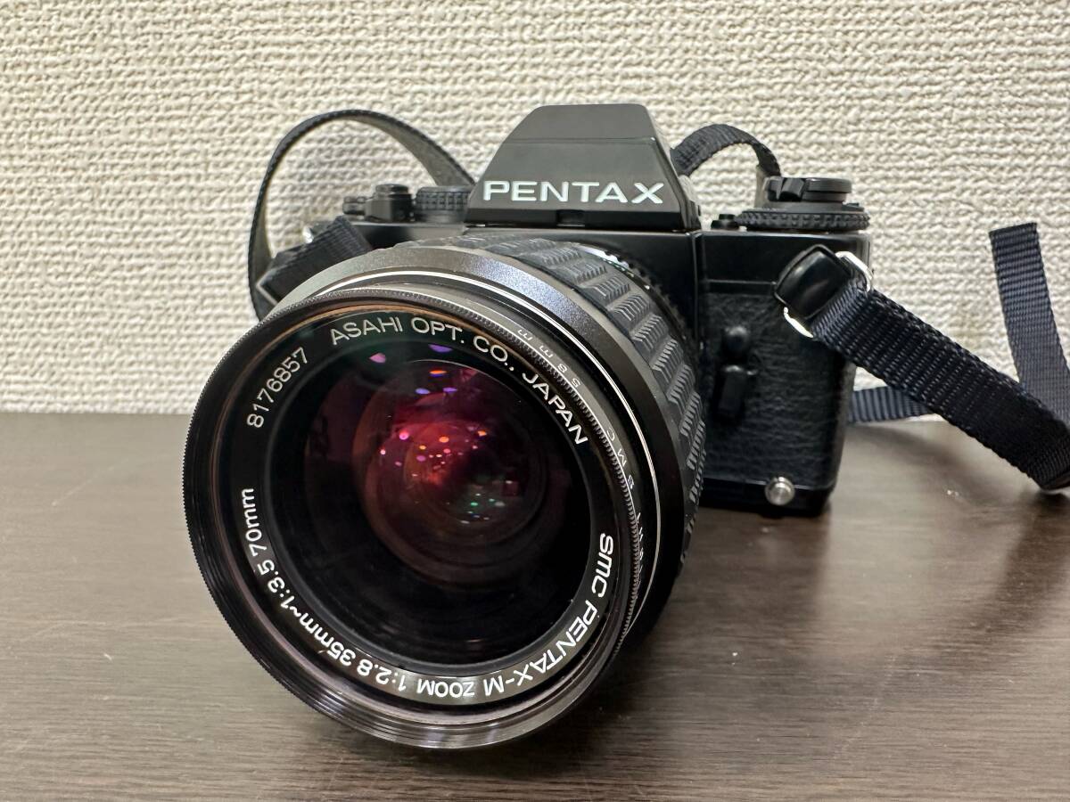 ジャンク　ペンタックス PENTAX ILX 一眼レフカメラ フィルムカメラ ボディ smc PENTAX-M ZOOM 35-70mm PENTAX オートストロボ AF200S　_画像1
