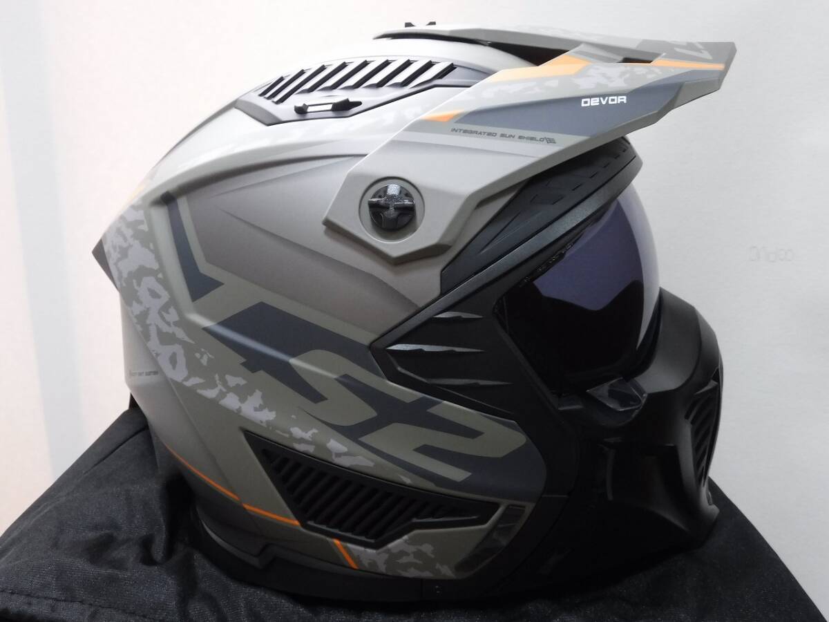 *LS2 OF606 Drifter Try есть ti шлем L размер [ распродажа ] салон померить только супер изящный мотоцикл touring off-road приключения 