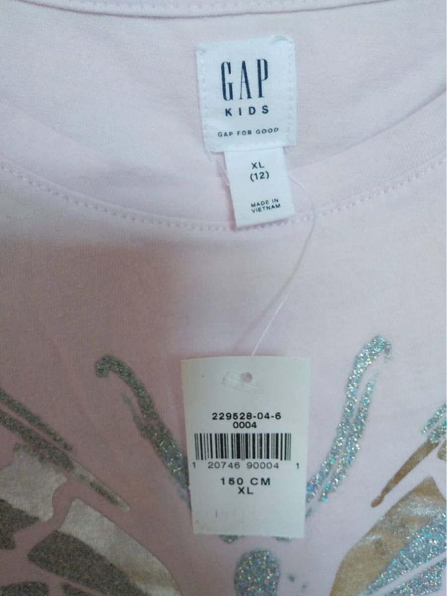 新品　タグ付き　GAP　Kids　Tシャツ　女の子　150   XL
