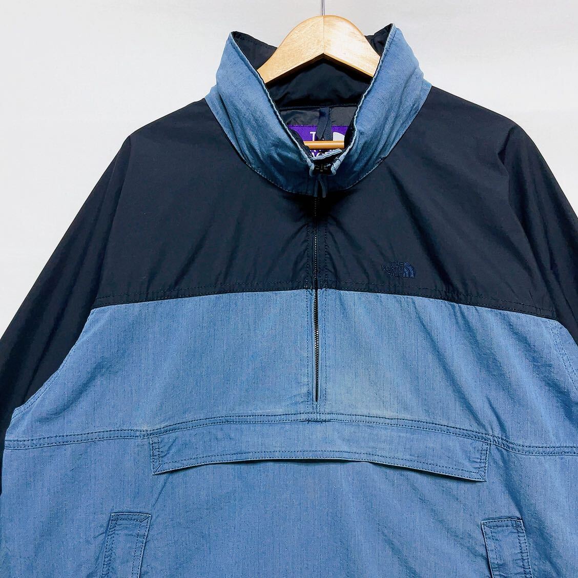 THE NORTH FACE PURPLE LABEL ノースフェイス パープルレーベル インディゴ マウンテンウィンドプルオーバー NP2008Nの画像1