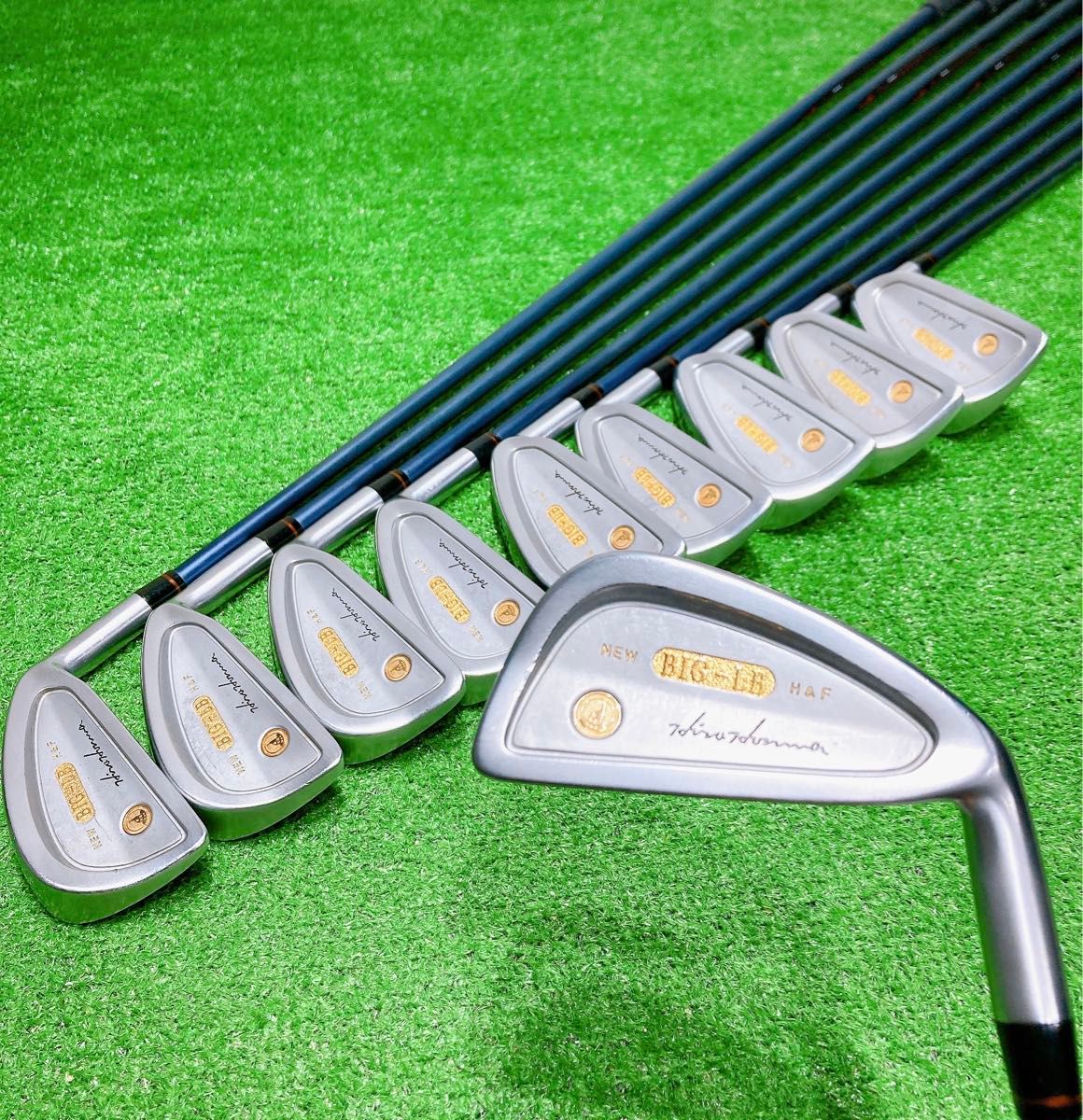 ★美品 超希少 K18 金モグラ 3星★HONMA NEW BIG-LB H&F ホンマ ゴルフ 18金 アイアンセット 10本 