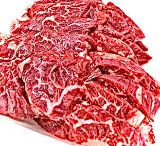 500g×2パック即売★アメリカ産　USプライムサガリ　牛ハラミ焼肉スライス/100日穀物飼育/霜降り有 牛サガリ焼肉カット済み！☆★☆★_画像9