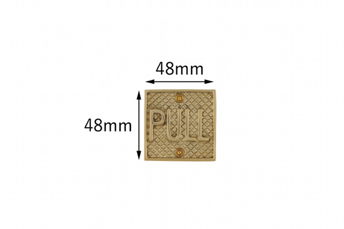 2個セット 真鍮ドアプレート【PULL】＆【PUSH】鋳造　ネームプレート　インジケーター_画像6