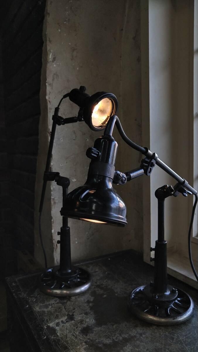 フランス シンガー デスク ランプ SLF-3 1940年 ビンテージ インダストリアル (B) Vintage Industrial Lamp SINGER SLF-3の画像10