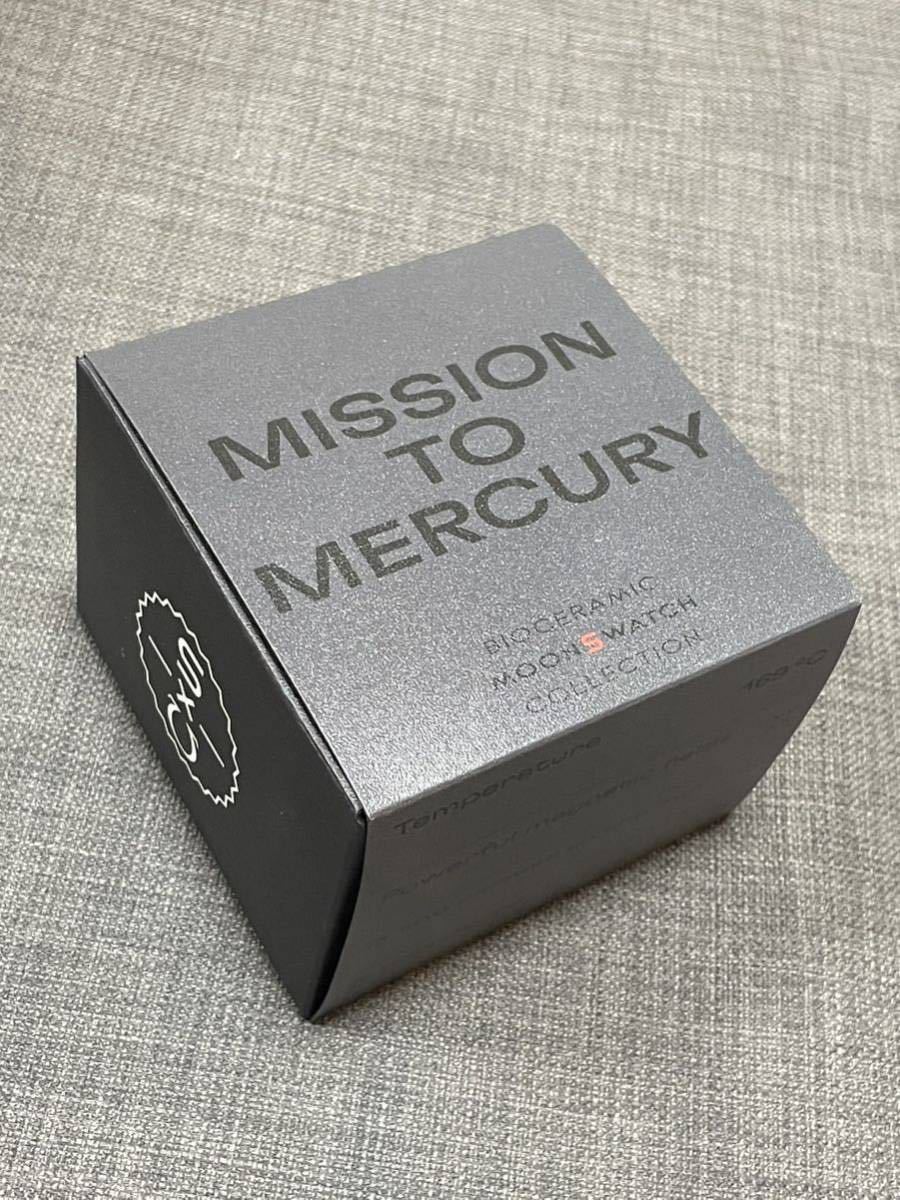 送料無料 マーキュリー Swatch Omega Moonswatch Mission to Mercury Speedmasterスウォッチ オメガ スピードマスター シルバー 保証書付の画像4