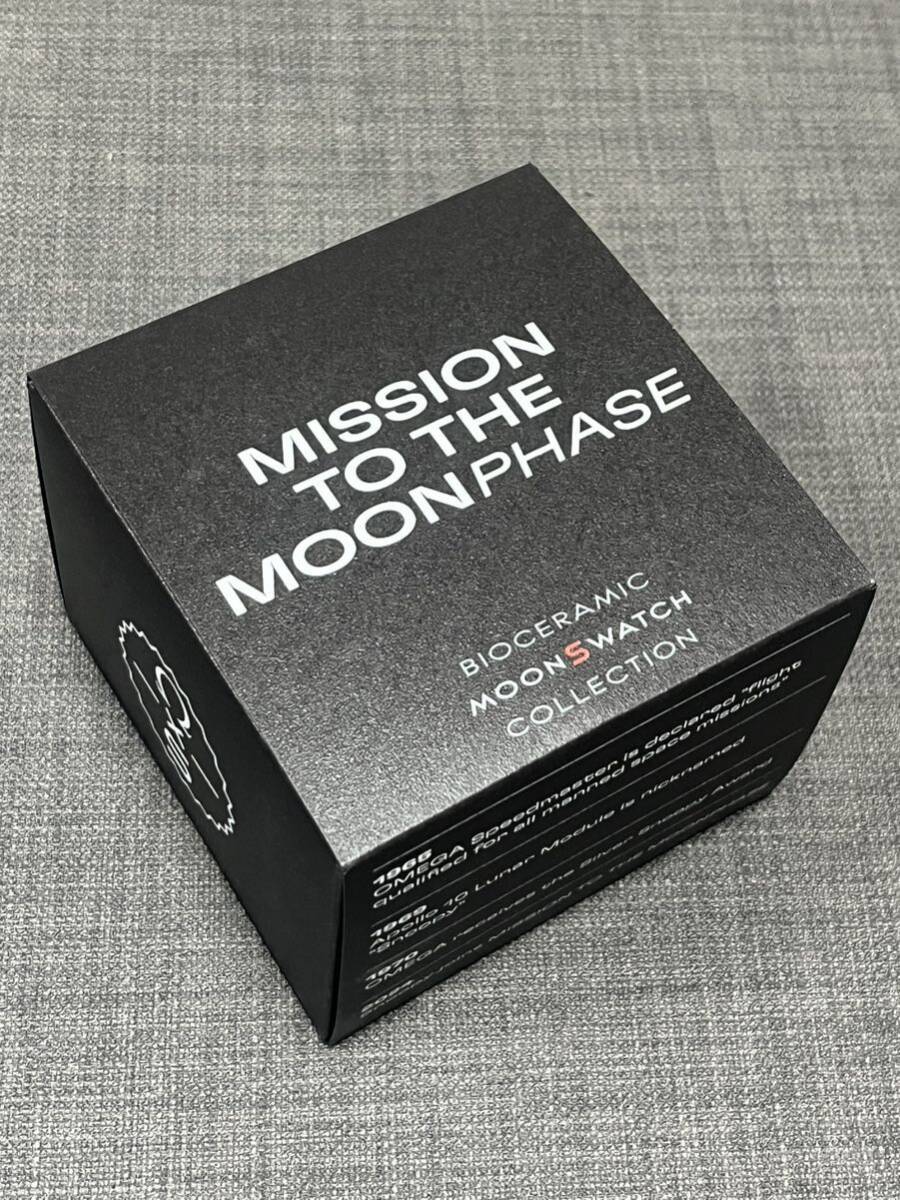 送料無料 黒 スヌーピー ムーン Omega Swatch Moonswatch Mission To The Moonphase Speedmaster オメガ スウォッチ スピードマスター 新品の画像7