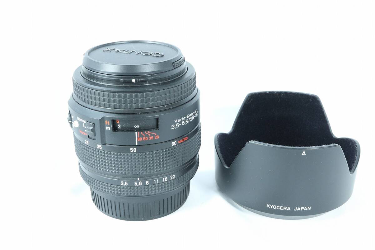 [ operation goods ]CONTAX NX + Vario-Sonner T* 28-80mm F3.5-5.6 burr ozona-* Contax N mount * macro function * work example equipped 