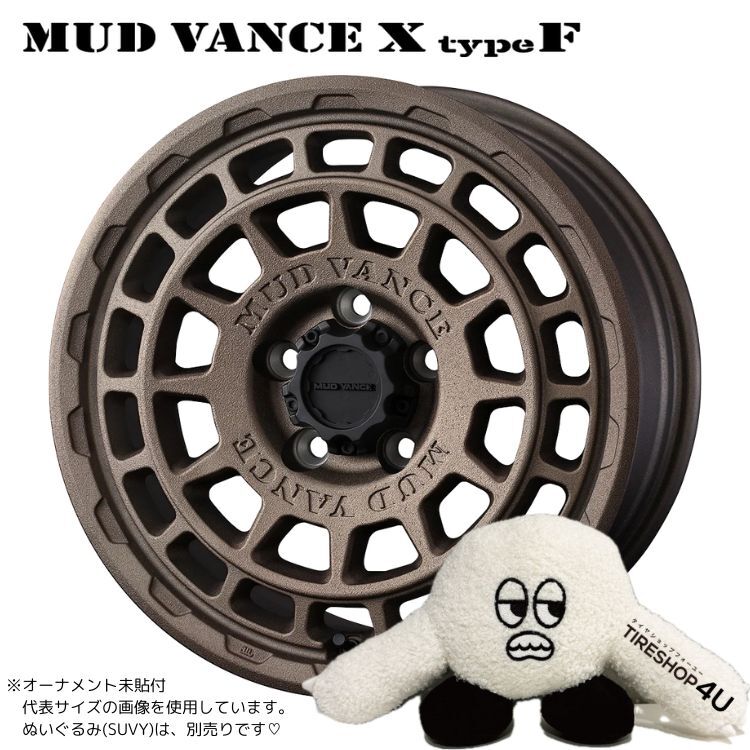 4本セット マッドヴァンスX タイプF VANCE 16x7.0J 5/114.3 +35 FBR TOYO トーヨー オープンカントリー R/T 215/70R16 BL デリカD5_画像1