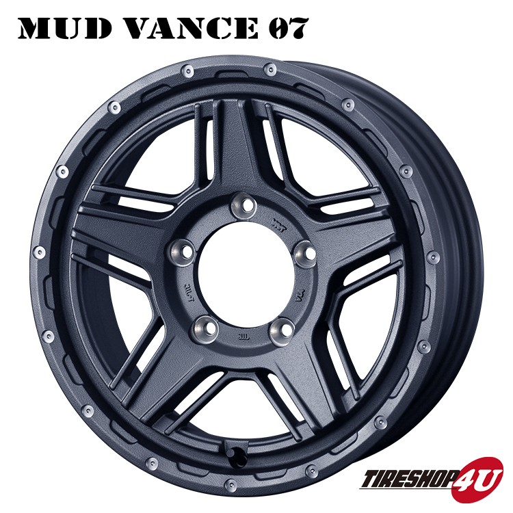 4本セット マッドヴァンス07 VANCE07 15x6.0J 5/139.7 +0 GRAY ヨコハマ ジオランダー M/T G003 215/75R15 ジムニーシエラ JB74W_画像2