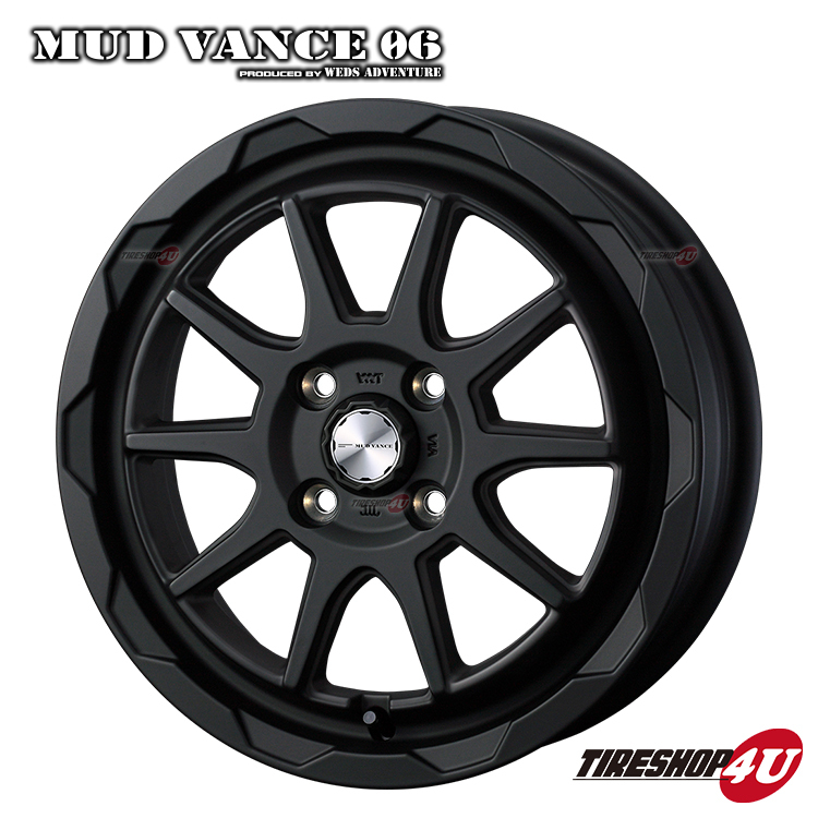 4本セット MUDVANCE06 12x4.00B 4/100 +40 FMB YOKOHAMA GEOLANDAR KT Y828C 145/80R12 軽トラ 軽バン キャリイ ハイゼット N-VAN バモス_画像2