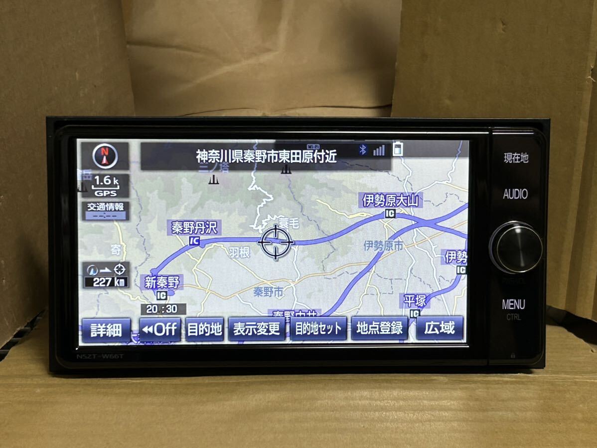22年5月1日地図更新済 トヨタ純正 SDナビ NSZT-W66T 7インチ フルセグ DVDビデオ再生 Bluetooth オーディオハンズフリー 送料無料の画像7